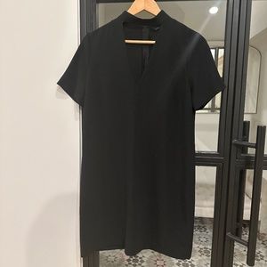 Zara black mini dress with cut out front